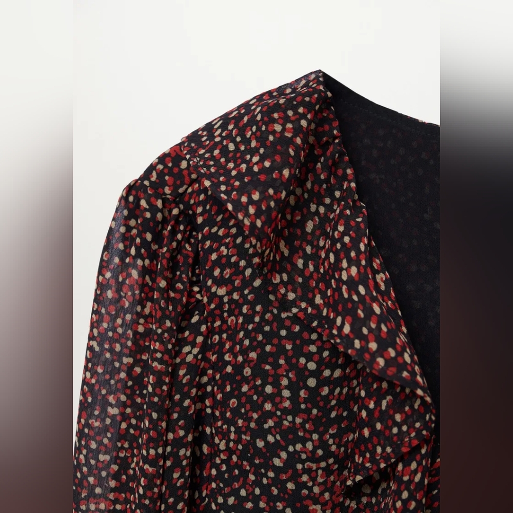 Mango Ruffled Neck Blouse - Picture 6 of 7